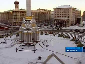 Спорожніла центральна площа Києва